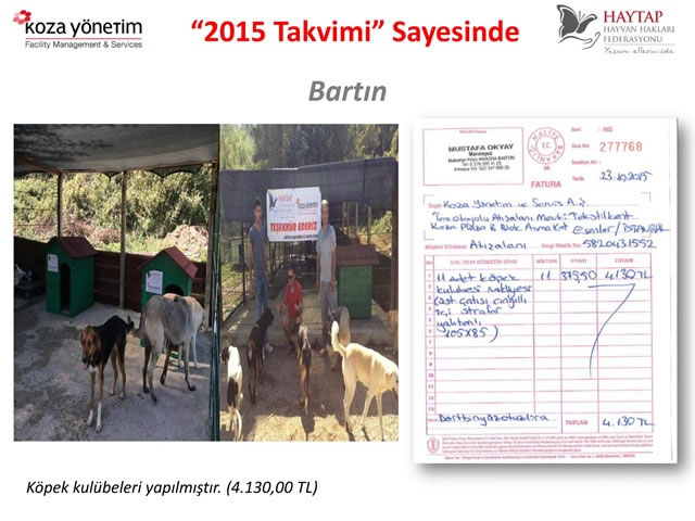 Haytap 2015 Takvimleri Sayesinde Yapılanlar