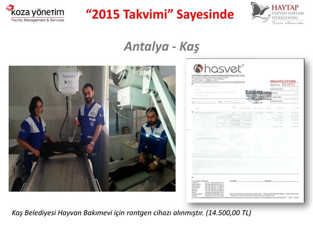 Haytap 2015 Takvimleri Sayesinde Yapılanlar