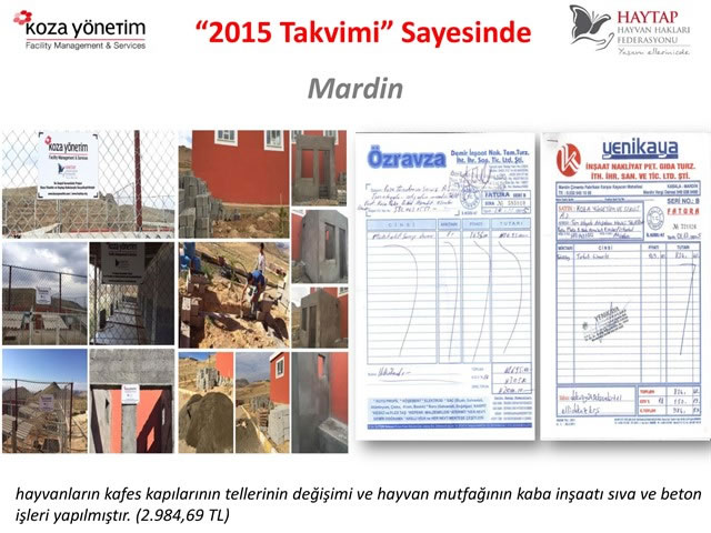 Haytap 2015 Takvimleri Sayesinde Yapılanlar