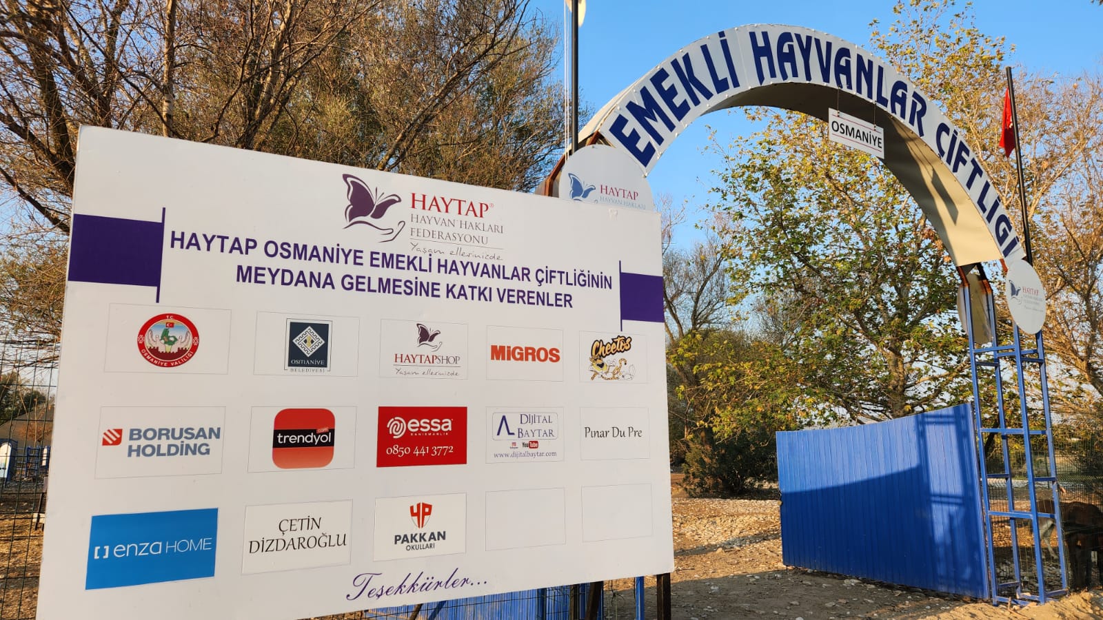 Haytap Osmaniye Emekli Hayvanlar Çiftliğinin Meydana Gelmesine Katkı Verenler