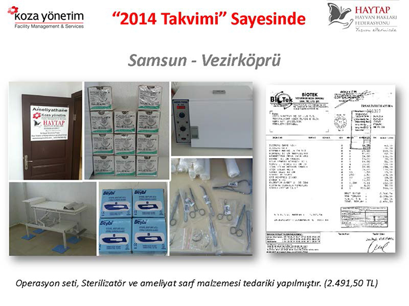 Haytap 2014 Takvimleri Sayesinde Yapılanlar