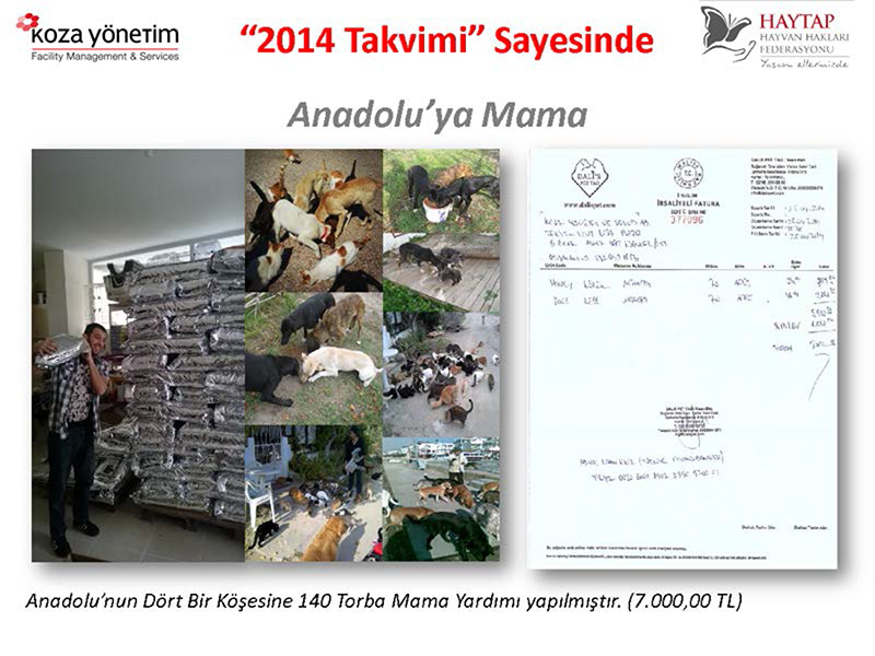 Haytap 2014 Takvimleri Sayesinde Yapılanlar