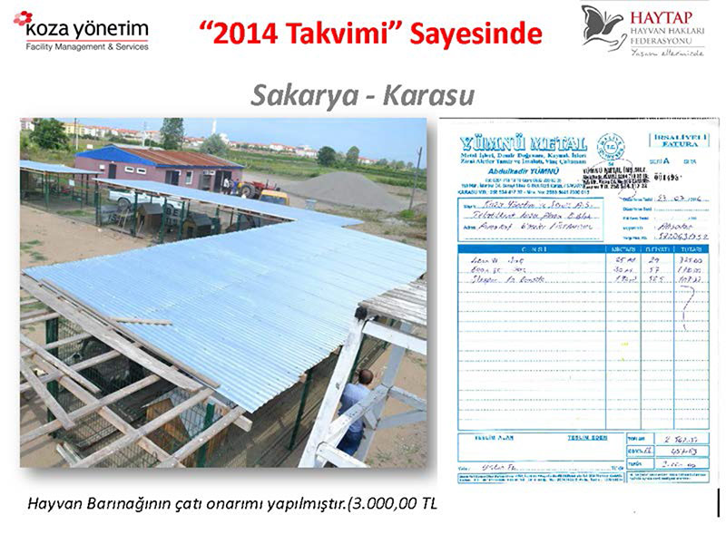 Haytap 2014 Takvimleri Sayesinde Yapılanlar