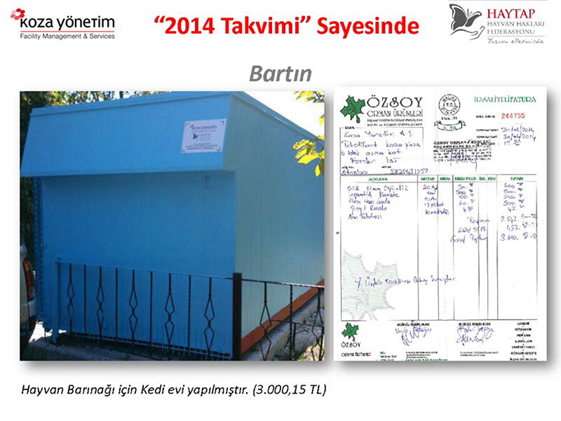 Haytap 2014 Takvimleri Sayesinde Yapılanlar