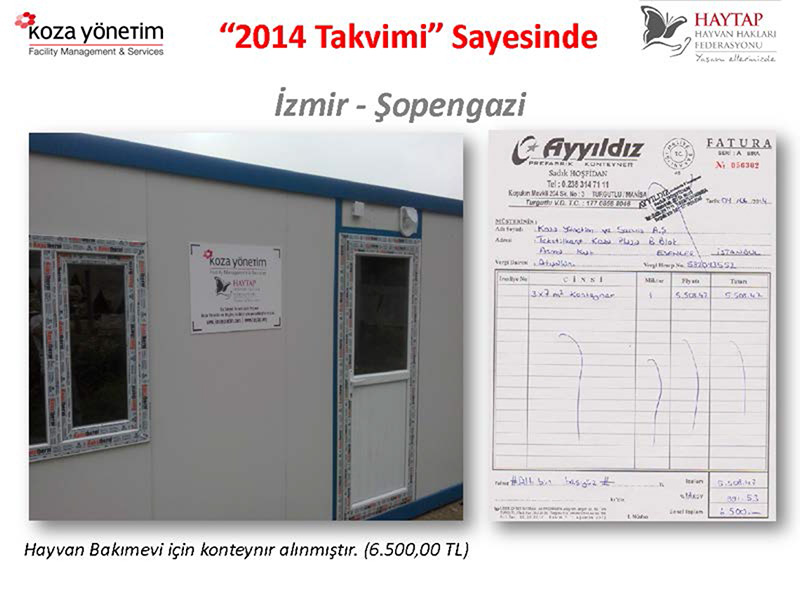 Haytap 2014 Takvimleri Sayesinde Yapılanlar