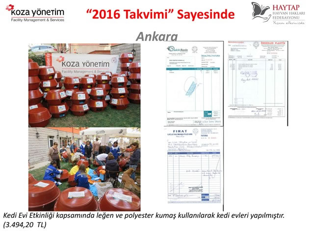 Haytap 2016 Takvimleri Sayesinde Yapılanlar