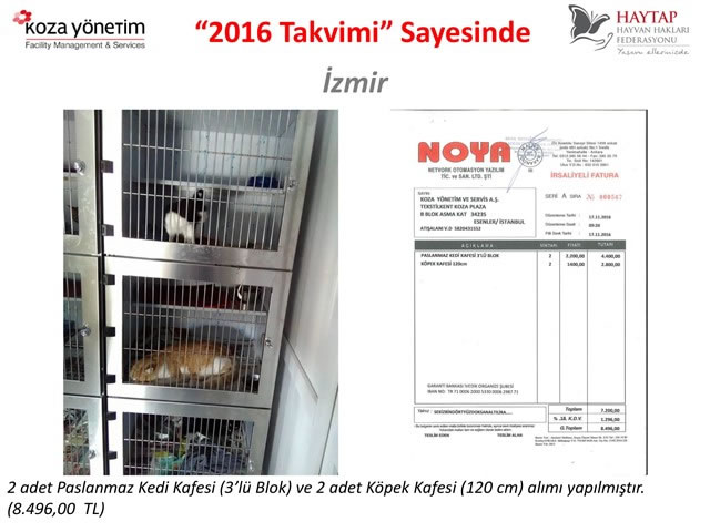 Haytap 2016 Takvimleri Sayesinde Yapılanlar