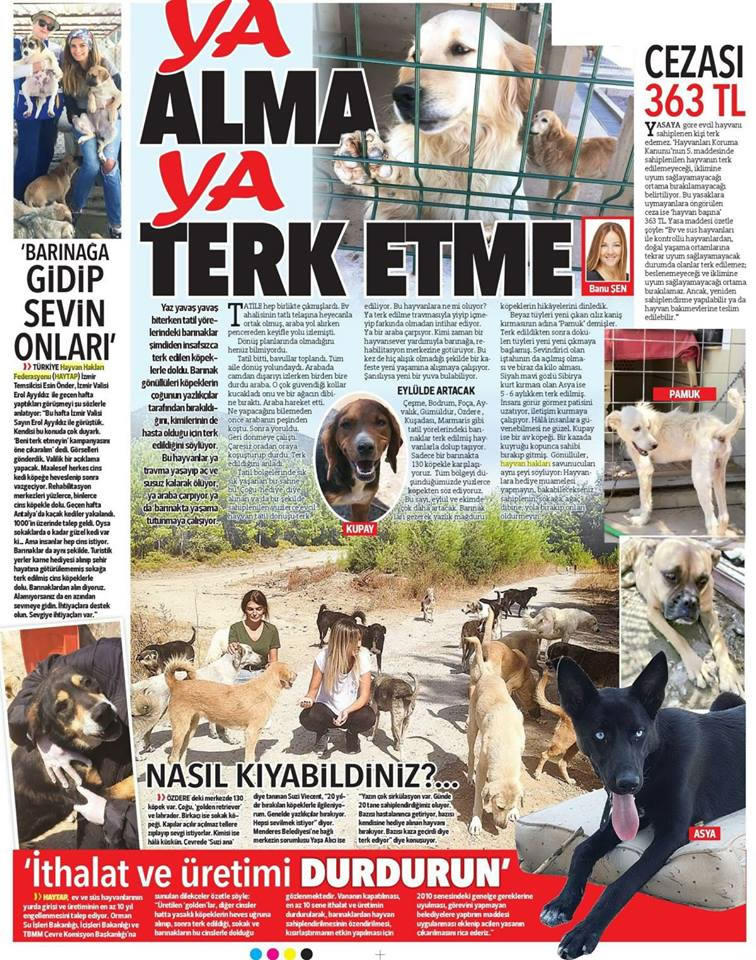 Ya Alma Ya Terk Etme  ! - Haytap Hürriyet Gazetesinde Yine Tam Sayfa