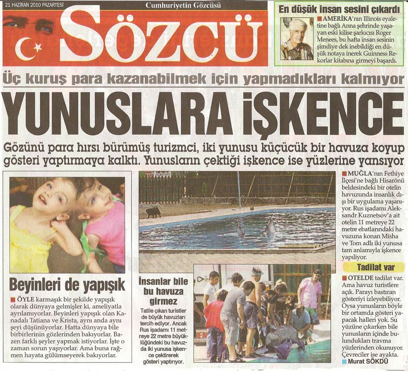 Hiçbir Yerde Tutsak Yunus İstemiyoruz  !