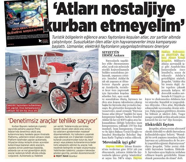 Atları Nostaljiye Kurban Etmeyelim - Milliyet Gazetesi