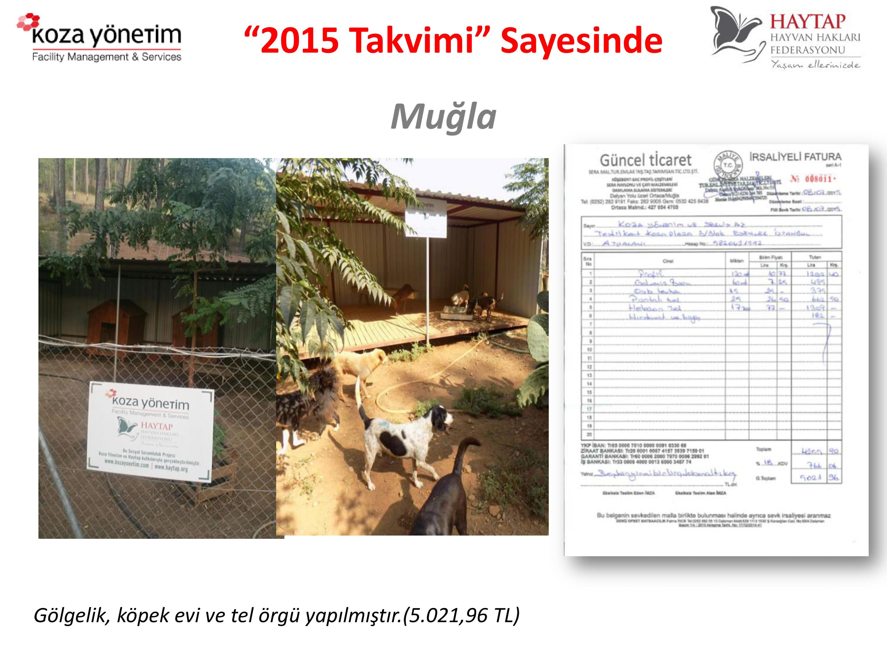 Haytap 2015 Takvimi Sayesinde Yapılanlar