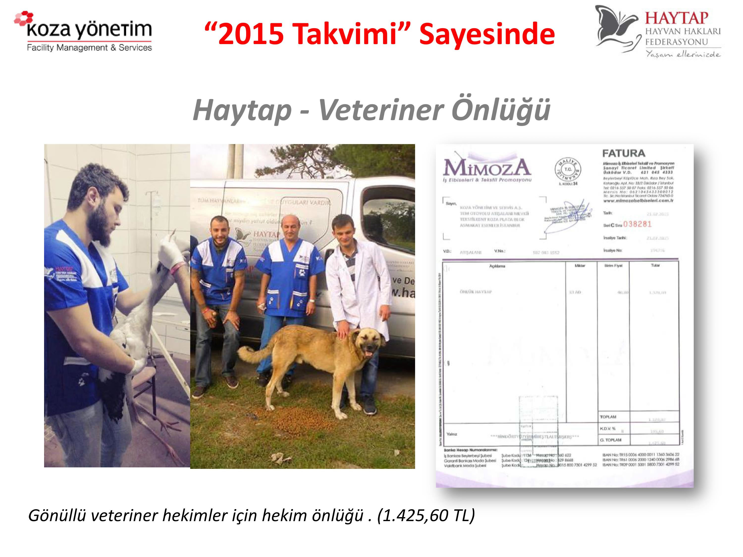 Haytap 2015 Takvimi Sayesinde Yapılanlar