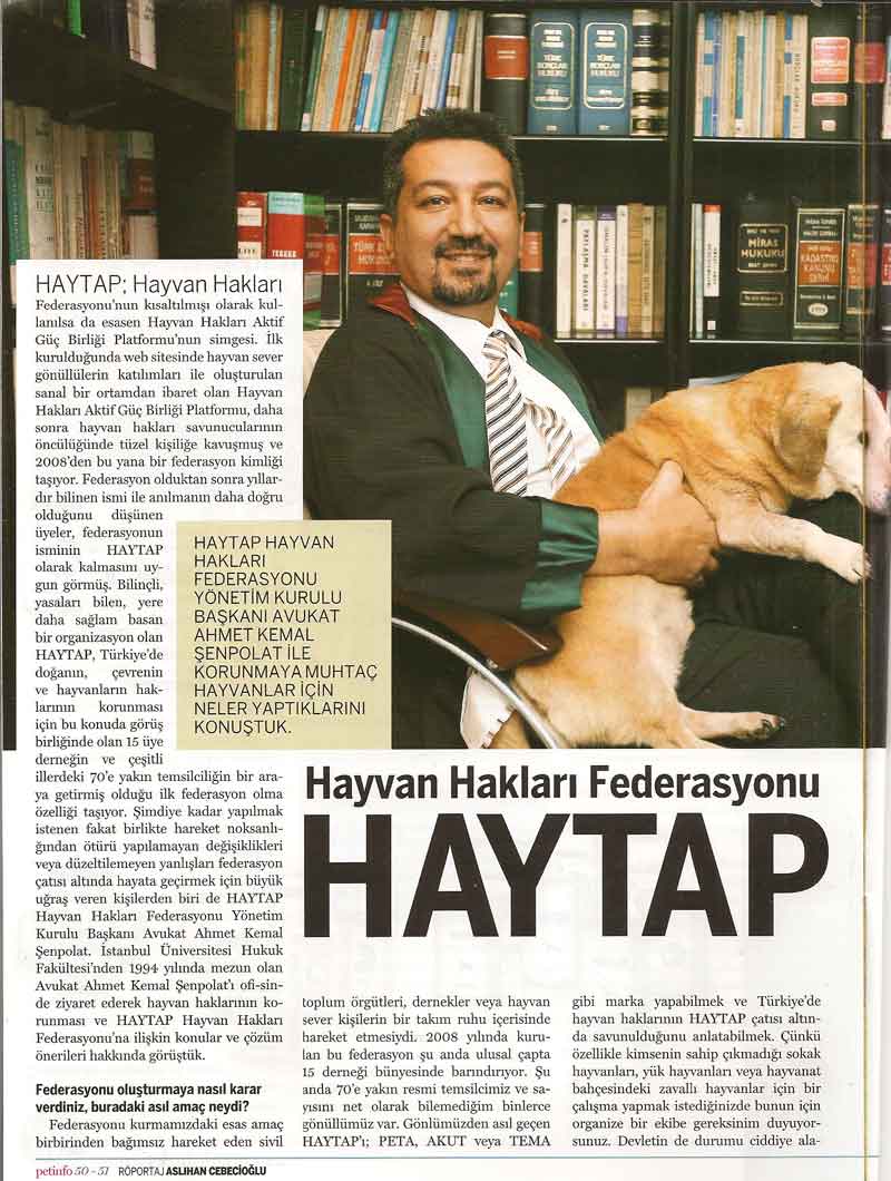 Basından  - HAYTAP  Hayvan Hakları Federasyonu