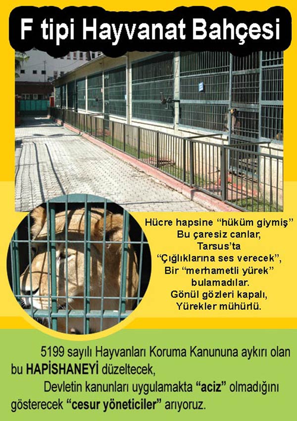 Tarsus Hayvanat Bahçesinin Kapatılması Hakkında