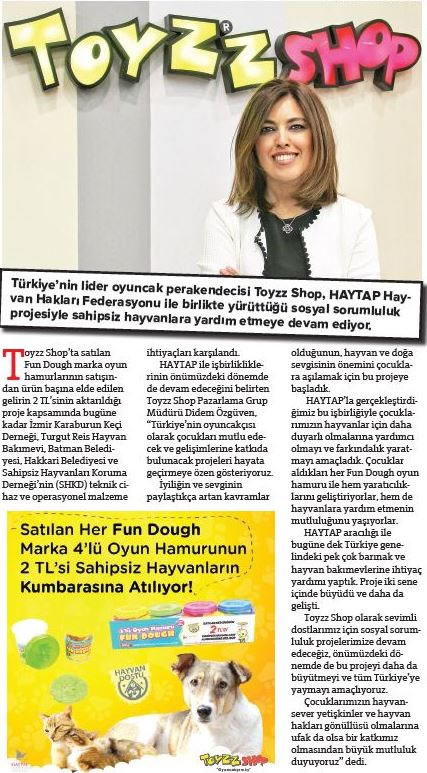 Haytap & Toyzz Shop İş Birliği Hürriyet Kelebek Ekinde